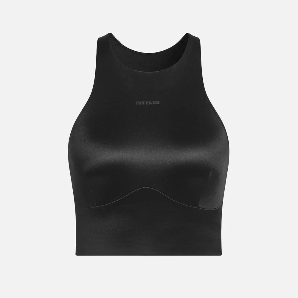 Ivy Park Black Shiny Bra